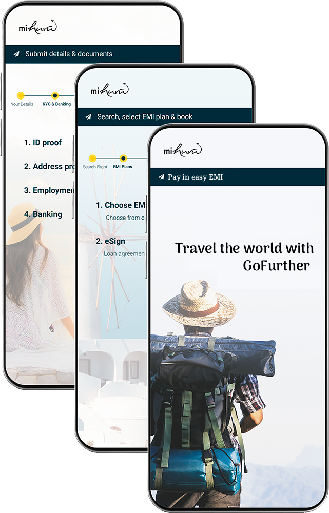  Mobile screens | Book Now Pay Later | Travel on EMI | Mihuru